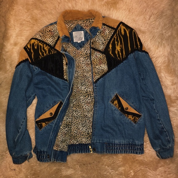 Authentic 1980’s Vintage Bomber Jean Jacket - Picture 1 of 6